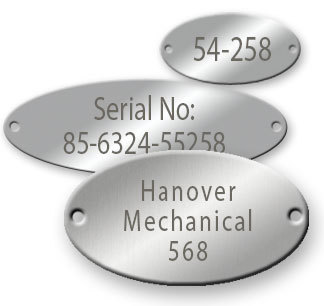 engraved stainless steel oval tags naptags grade ovals