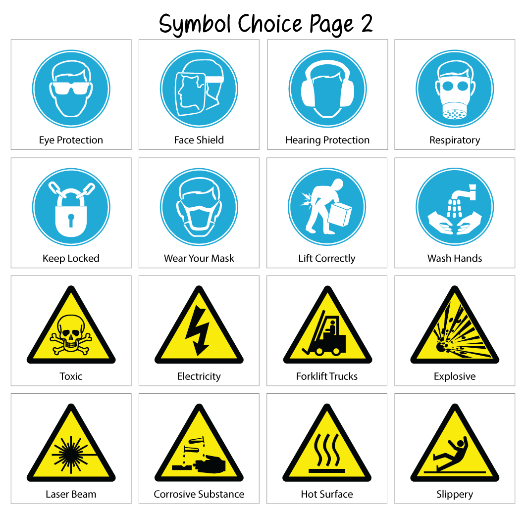 Safety Warning Sign Custom Vision Warning Stickers Suitable for