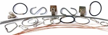 Fasteners for tags, split rings, s hooks, wire, ball chains and more - NapTags.com