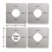 Stainless Steel Tags, Labels and ID Plates - NapTags