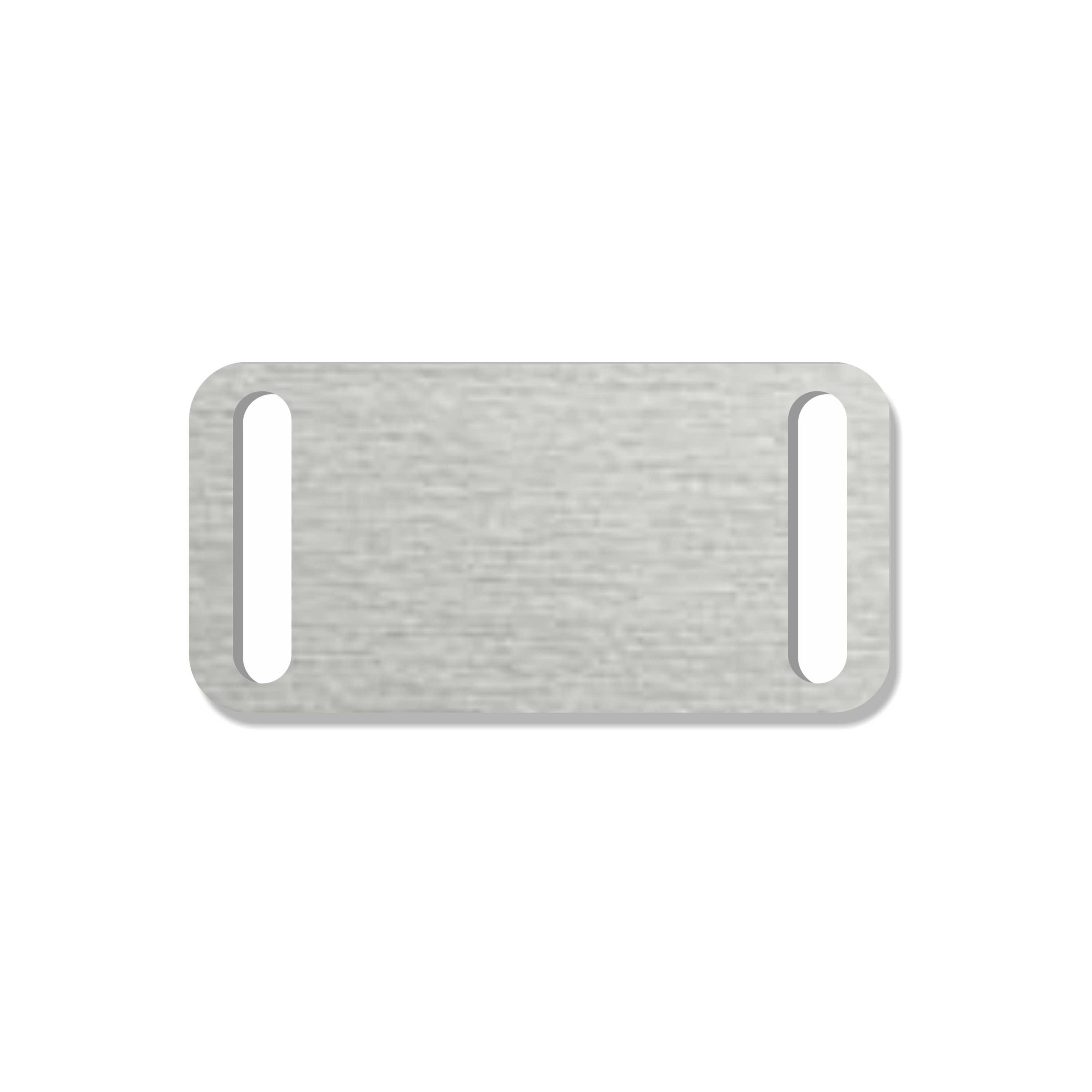 Blank Stainless Steel Slide Tags 304 Grade Rectangles NapTags.com